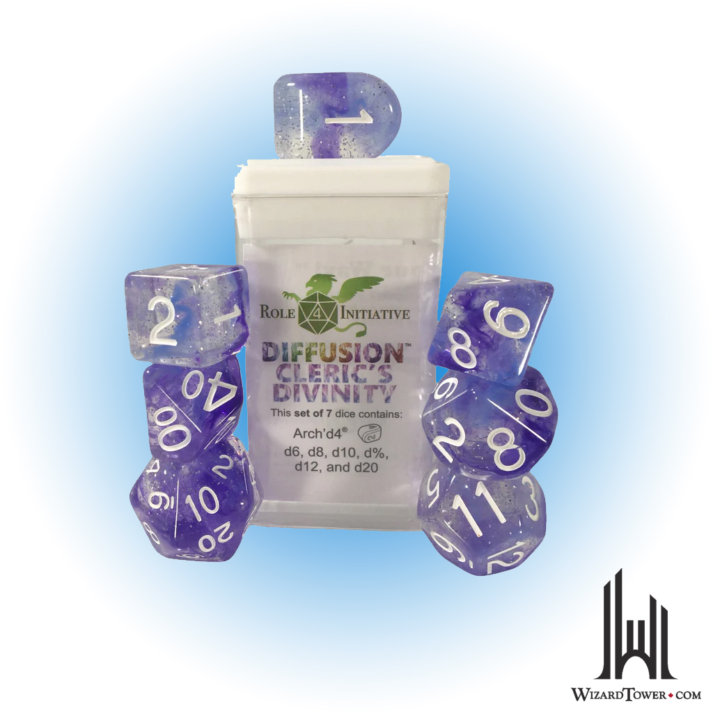 Dice Set - Diffusion Clerics Divinity Symbol 7ct